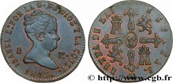 ESPAGNE 8 Maravedis Isabelle II 1843 Ségovie