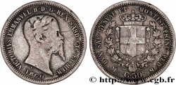 ITALIE - ROYAUME DE SARDAIGNE 50 Centesimi Victor Emmanuel II 1860 Milan