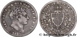 ITALIE - ROYAUME DE SARDAIGNE 25 Centesimi Charles-Félix, roi de Sardaigne  1829 Gênes