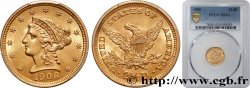STATI UNITI D&nbsp;AMERICA 2 1/2 Dollars or (Quarter Eagle) type “Liberty Head” 1906 Philadelphie