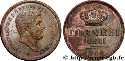ITALIE - ROYAUME DES DEUX-SICILES - FERDINAND II 10 Tornesi  1840  TTB+ 
