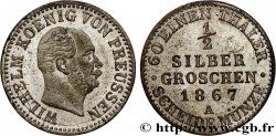 GERMANY - PRUSSIA 1/2 Silbergroschen Guillaume Ier 1867 Berlin
