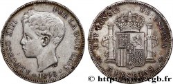 ESPAGNE 5 Pesetas Alphonse XIII 3e type 1898 Madrid