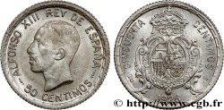 ESPAGNE 50 Centimos Alphonse XIII  1926 Madrid TTB+ 