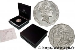 AUSTRALIE 50 Cents Proof Bicentenaire de la première flotte 1988  FDC 