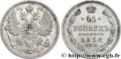 RUSSIE 15 Kopecks 1912 Saint-Petersbourg SUP 
