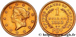 ÉTATS-UNIS D AMÉRIQUE 1 Dollar  Liberty head  1er type 1853 Nouvelle-Orléans