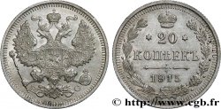 RUSSIA 20 Kopecks Nicolas II 1915 Saint-Petersbourg AU 