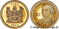 FIDJI 2 Dollar Proof George Washington 2014 