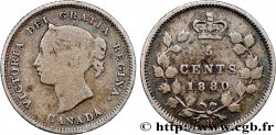 CANADá
 5 Cents Victoria 1880 Heaton