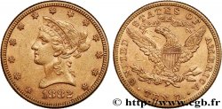 OR D INVESTISSEMENT 10 Dollars  Liberty  1882 Philadelphie