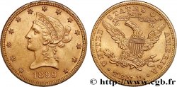 GOLD, PALLADIUM & PLATINUM INVESTMENT 10 Dollars or &nbsp;Liberty&nbsp; 1899 Philadelphie