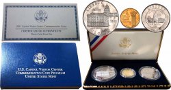 UNITED STATES OF AMERICA Coffret 3 Monnaies Proof Centre de visite du Capitole 2001 Philadelphie + West Point