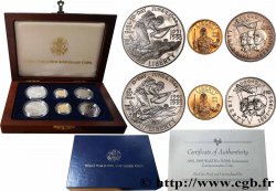 UNITED STATES OF AMERICA Coffret 6 monnaies Proof et BU 50e anniversaire de la Seconde Guerre Mondiale 1991-1995 (1993) Denver, Philadelphie, West Point