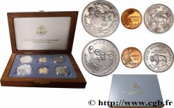 UNITED STATES OF AMERICA Coffret 6 monnaies Proof et BU 50e anniversaire du Mont Rushmore 1991 Denver, Phildelphie, San Francisco, West Point