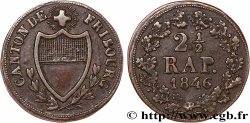 SWITZERLAND - CANTON OF FRIBOURG 2 1/2 Rappen - Canton de Fribourg 1846 