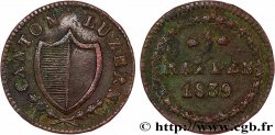 SWITZERLAND - CANTON OF LUCERNE 1 Rappen 1839 