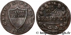 SWITZERLAND - CANTON OF VAUD 2 1/2 Rappes - Canton de Vaud 1809 