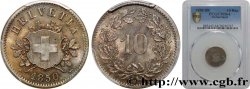 SUISSE 10 Centimes (Rappen) 1850 Strasbourg 
