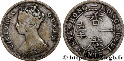 HONG KONG 10 Cents Victoria 1898 