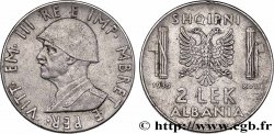 ALBANIE 2 Lek Victor-Emmanuel III d’Italie 1939 Rome