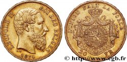 GOLD, PALLADIUM & PLATINUM INVESTMENT 20 Francs Léopold II 1870 Bruxelles