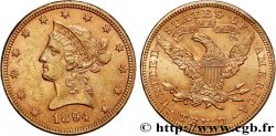INVESTMENT GOLD 10 Dollars  Liberty  1894 Philadelphie