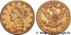 INVESTMENT GOLD 10 Dollars  Liberty  1899 San Francisco