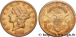 OR, PALLADIUM ET PLATINE INVESTISSEMENT 20 Dollars &nbsp;Liberty&nbsp; 1880 San Francisco