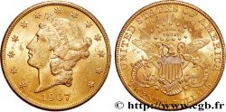OR, PALLADIUM ET PLATINE INVESTISSEMENT 20 Dollars &nbsp;Liberty&nbsp; 1907 Philadelphie