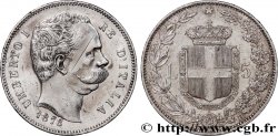 ITALY - KINGDOM OF ITALY - UMBERTO I 5 Lire 1878 Rome