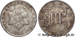 UNITED STATES OF AMERICA 3 Cents 1853 Philadelphie