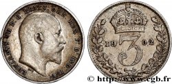 UNITED KINGDOM 3 Pence Edouard VII 1902 