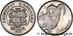 ANDORRA (PRINCIPALITY) 25 Centims Proof Mouflon 2013 