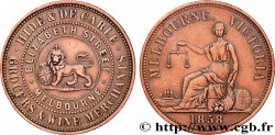 AUSTRALIE Token de 1 Penny publicitaire pour Hide & De Carle 1858 