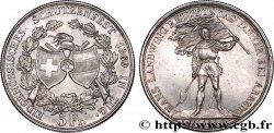 SUIZA 5 Francs, monnaie de Tir, Zoug 1869 