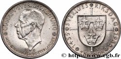SUÈDE 5 Kronor Gustave V - 500e anniversaire du Riksdag 1935 