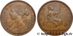 ROYAUME-UNI 1 Penny Victoria “Bun Head” 1861 