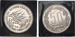 EQUATORIAL AFRICAN STATES Essai de 50 Francs antilopes 1961 