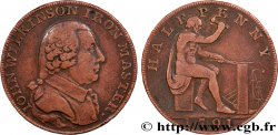 BRITISH TOKENS 1/2 Penny John Wilkinson (Warwickshire) maître de Forge 1791 