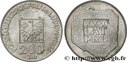 POLOGNE 200 Zlotych aigle 30e anniversaire de la fondation de la république populaire 1974 Varsovie