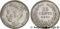 PAYS-BAS 25 Cents Wilhelmine 1901 Utrecht