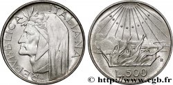 ITALY 500 Lire 700e anniversaire de la naissance de Dante Alighieri / l’Enfer 1965 Rome
