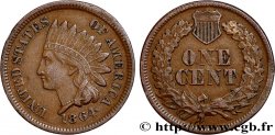 ÉTATS-UNIS D AMÉRIQUE 1 Cent tête d’indien, 2e type 1864 