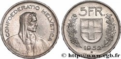 SUISSE 5 Francs Berger des alpes / bouclier suisse 1952 Berne - B