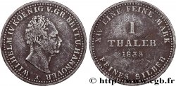 ALLEMAGNE - BRUNSWICK CALENBERG HANOVRE - GUILLAUME IV 1 Thaler 1835 Hanovre