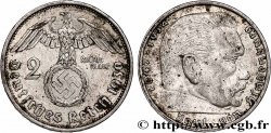 ALLEMAGNE 2 Reichsmark Maréchal Paul von Hindenburg 1939 Berlin