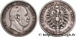 GERMANY - PRUSSIA 2 Mark Guillaume Ier 1876 Berlin
