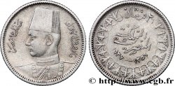 ÉGYPTE 2 Piastres Roi Farouk an AH1356 1937 