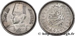 ÉGYPTE 2 Piastres Roi Farouk an AH1356 1937 